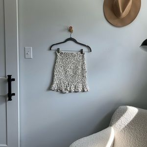 Abercrombie & Fitch Shirred Floral Skirt